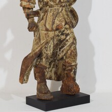 Baroque angel figure with candleholder, Italy circa 1650-1700