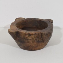 Wooden mortar, France circa 1750-1850