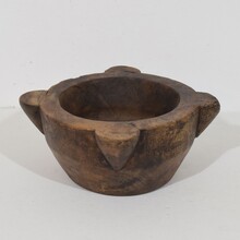 Wooden mortar, France circa 1750-1850
