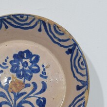 Glazed terracotta bowl, Spain circa 1750-1850