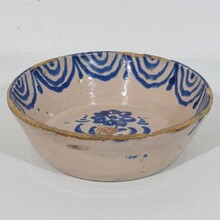 Glazed terracotta bowl, Spain circa 1750-1850