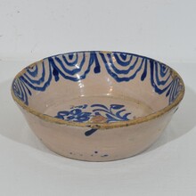 Glazed terracotta bowl, Spain circa 1750-1850