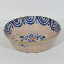 Glazed terracotta bowl, Spain circa 1750-1850