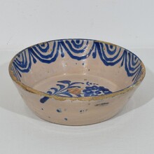 Glazed terracotta bowl, Spain circa 1750-1850