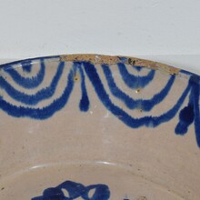 Glazed terracotta bowl, Spain circa 1750-1850