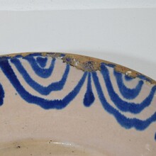 Glazed terracotta bowl, Spain circa 1750-1850