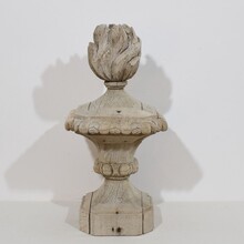 Baroque carved vase finial, France circa 1750