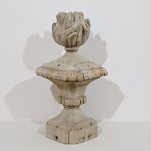 Baroque carved vase finial, France circa 1750