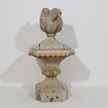 Baroque carved vase finial, France circa 1750