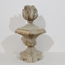 Baroque carved vase finial, France circa 1750