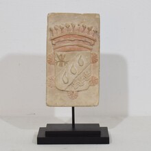 Carved stone coat of arms, France circa 1750