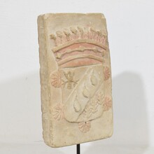 Carved stone coat of arms, France circa 1750