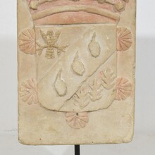 Carved stone coat of arms, France circa 1750