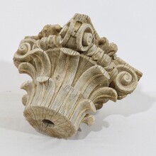 Weathered oak Capital, France circa 1750