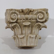 Weathered oak Capital, France circa 1750