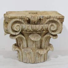 Weathered oak Capital, France circa 1750