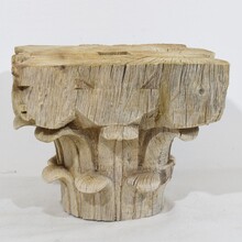 Weathered oak Capital, France circa 1750