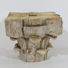 Weathered oak Capital, France circa 1750