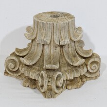 Weathered oak Capital, France circa 1750