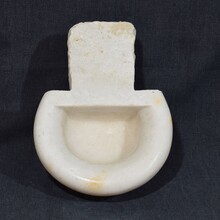 Baroque marble holy water font or stoup, Italy circa 1750
