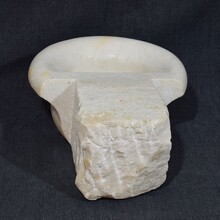 Baroque marble holy water font or stoup, Italy circa 1750