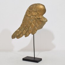 Carved wooden wing of a baroque angel, Italy circa 1750