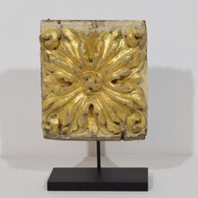 Baroque carved wooden ornament, Portugal circa 1750