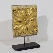 Baroque carved wooden ornament, Portugal circa 1750