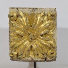 Baroque carved wooden ornament, Portugal circa 1750