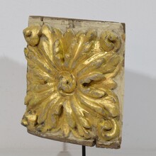 Baroque carved wooden ornament, Portugal circa 1750