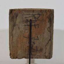 Baroque carved wooden ornament, Portugal circa 1750