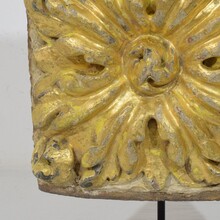 Baroque carved wooden ornament, Portugal circa 1750