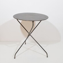 Iron bistro folding table, France circa 1880-1900