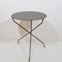 Iron bistro folding table, France circa 1880-1900