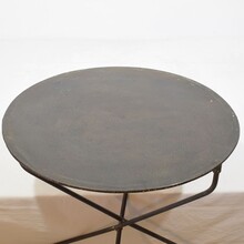 Iron bistro folding table, France circa 1880-1900