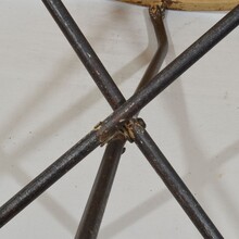 Iron bistro folding table, France circa 1880-1900