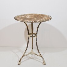 Wrought and cast iorn bistro table from Arras, France Circa 1880