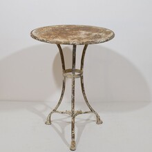 Wrought and cast iorn bistro table from Arras, France Circa 1880