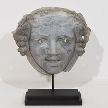 Zinc head ornament belle epoque style, France circa 1850-1900