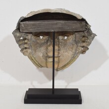 Zinc head ornament belle epoque style, France circa 1850-1900