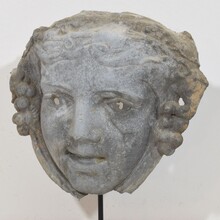 Zinc head ornament belle epoque style, France circa 1850-1900