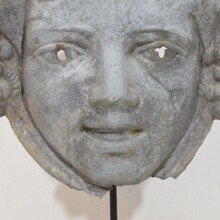 Zinc head ornament belle epoque style, France circa 1850-1900