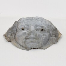 Zinc head ornament belle epoque style, France circa 1850-1900