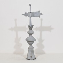 Zinc weathervane roof finial, France circa 1850-1900