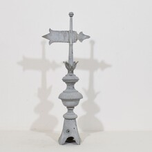 Zinc weathervane roof finial, France circa 1850-1900