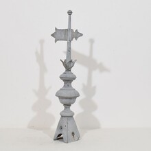 Zinc weathervane roof finial, France circa 1850-1900