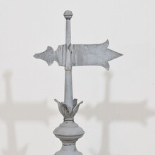 Zinc weathervane roof finial, France circa 1850-1900