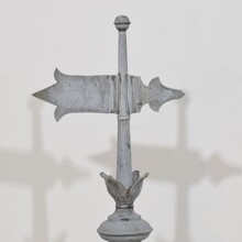 Zinc weathervane roof finial, France circa 1850-1900