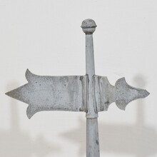 Zinc weathervane roof finial, France circa 1850-1900