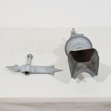 Zinc weathervane roof finial, France circa 1850-1900